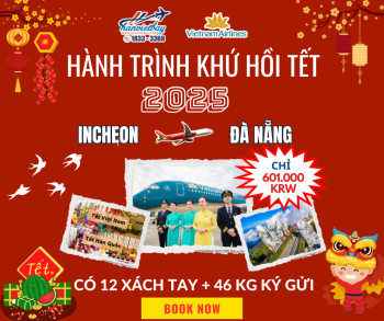 Vé khuyến mại Tết - Incheon - Đà nẵng
