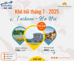 Vé khứ hồi hè tháng 7 - 2025