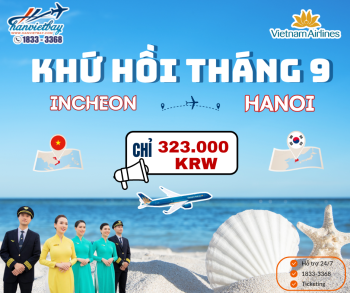 Vé khuyến mãi tháng 9 VietNam Airline